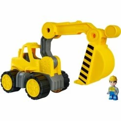 BIG Power-Worker Digger + Figurine, Jeu Véhicule