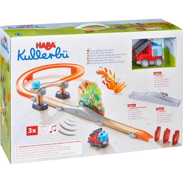 HABA Kullerbü – Circuit De Jeu Sonore Alarme Incendie, Train – Image 5