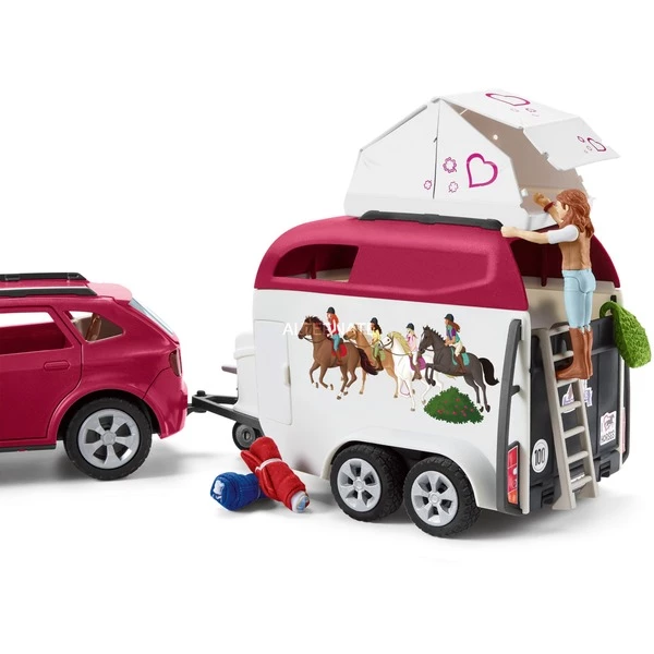 Schleich HORSE CLUB Grand Voyage équestre En Voiture Et Remorque, Jeu Véhicule 6 Schleich HORSE CLUB Grand Voyage équestre En Voiture Et Remorque, Jeu Véhicule – Image 4