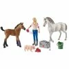 Schleich Visite Du Vétérinaire Pour Jument Et Poulain, Figurine -BABY Born shop Schleich Visite du v t rinaire pour jument et poulain Figurine@@1832640