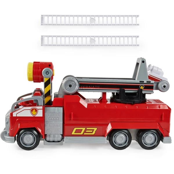 Spin Master CAMION DE POMPIERS TRANSFORMABLE MARCUS - Camion Géant Interactif Pat Patrouille - Véhicule Avec Transformation Et Figurine Chiot Marcus, Jeu Véhicule – Image 5
