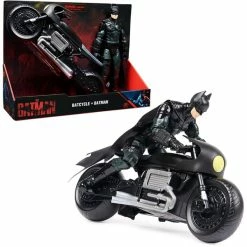 Spin Master Coffret Batman Et Batcycle, Pièces à Collectionner Du Film Batman, Jouets Pour Garçons Et Filles à Partir De 4 Ans, Jeu Véhicule