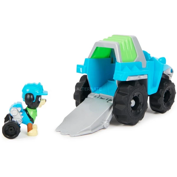 Spin Master LA PAT' PATROUILLE - VÉHICULE + FIGURINE REX - Véhicule De 15 Cm Avec 1 Figurine À Collectionner Pat' Patrouille - Paw Patrol - Jouet Enfant 3 Ans Et +, Jeu Véhicule – Image 3