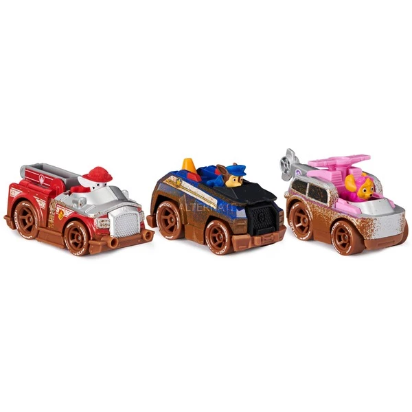 Spin Master Pack De 3 Véhicules True Metal Off-Road Mud Skye, Chase Et Marshall, Échelle 1:55, Jouets Pour Enfants à Partir De 3 Ans, Jeu Véhicule – Image 2