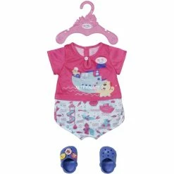 ZAPF Creation BABY Born - Pyjama De Bain Avec Chaussures Set Poupée, Accessoires De Poupée